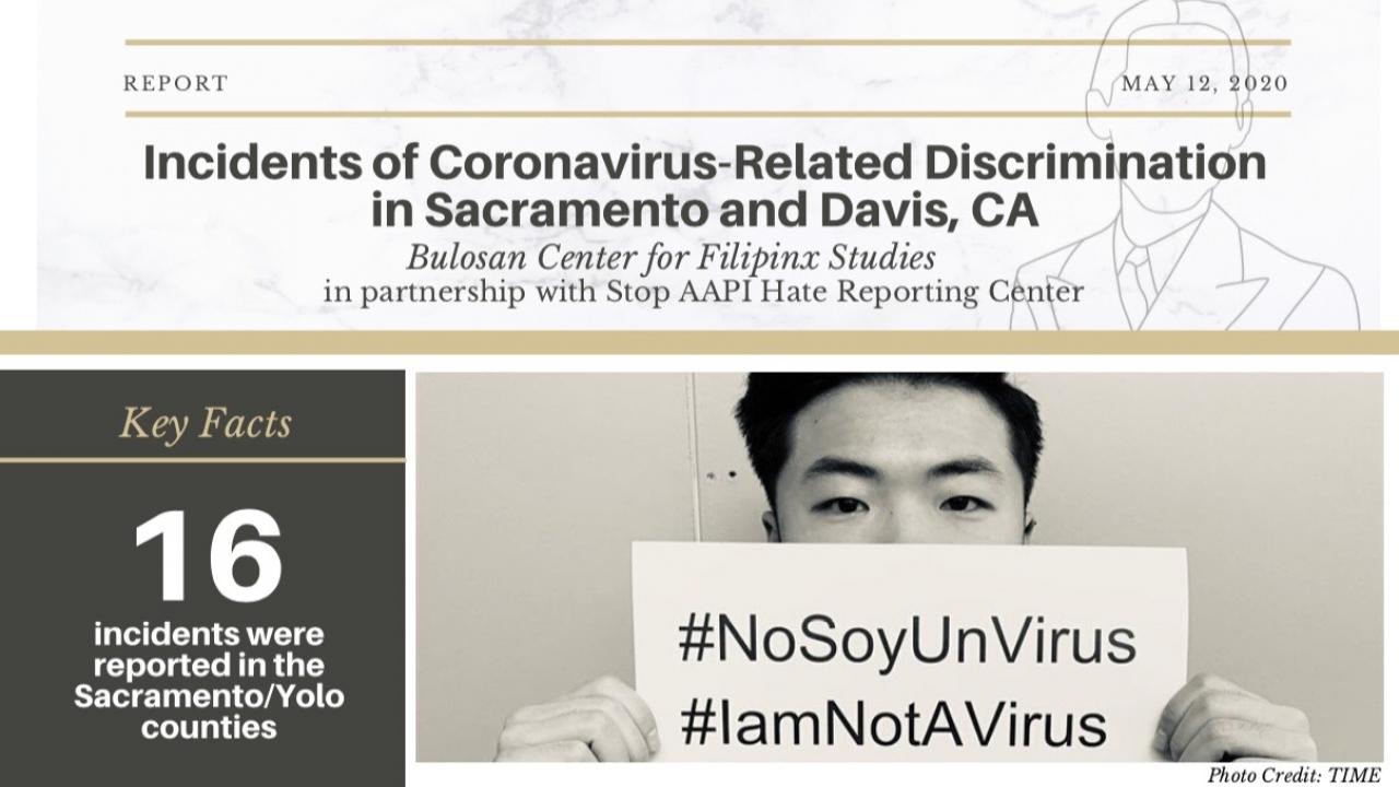 Report: Incidents of Coronavirus-Related Discrimination in Sacramento and Davis, CA