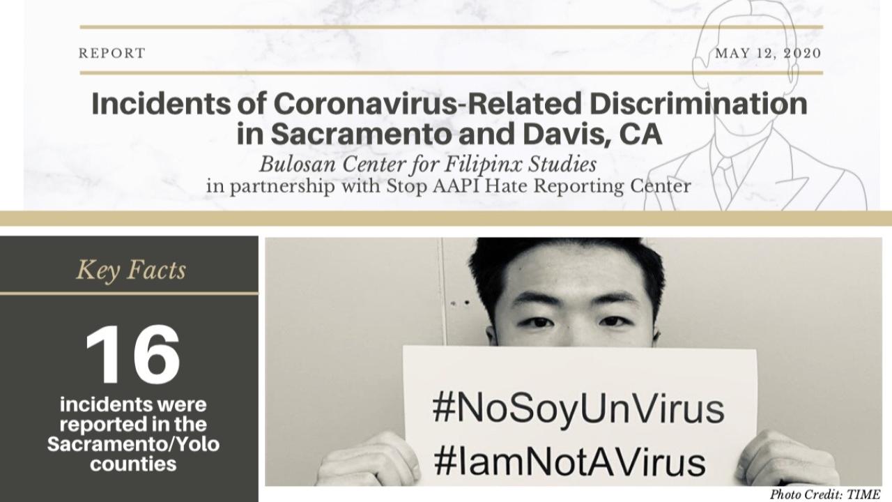 Report: Incidents of Coronavirus-Related Discrimination in Sacramento and Davis, CA